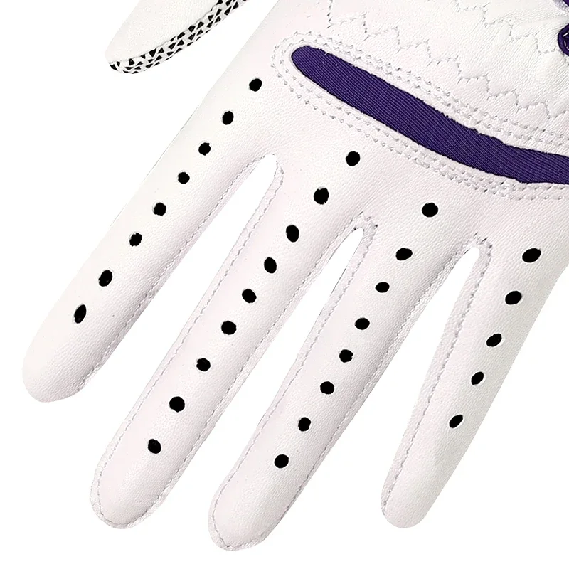 【1 Pair】F Golf Gloves Women's Non-slip Wear-resistant Sheepskin Tour Golf Gloves #GTL1