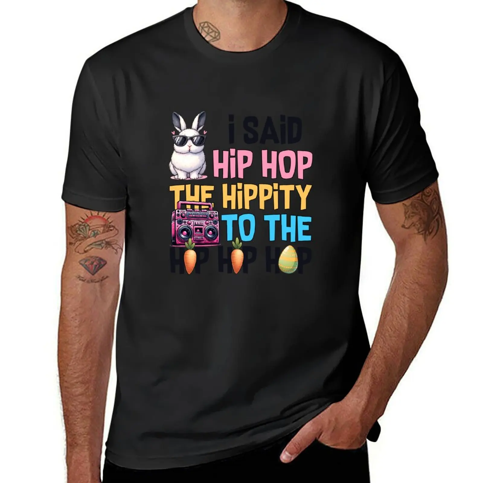 bunny easter T-Shirt hippie clothes new edition sports fans t shirt men