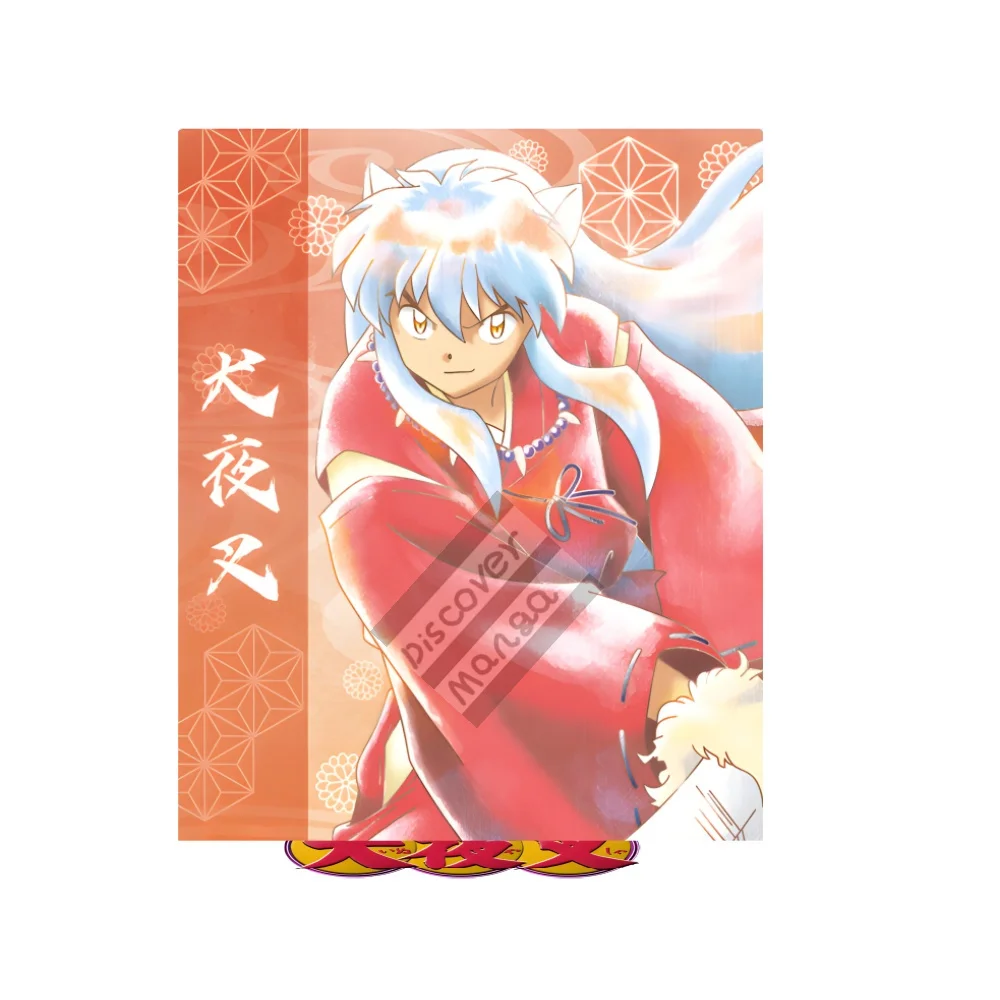 Anime Figure Inuyasha Sesshoumaru 15cm Acrylic Standing Sign Model Quadratic Sided Plate Desk Decor Fans firend Toy Gift