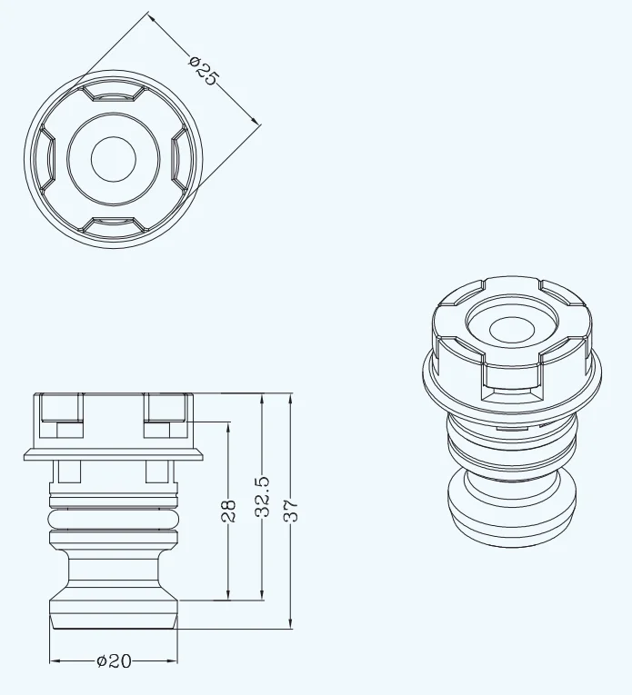مسمار تشاك هوائي دقيق مع تحكم عددي لنظام 3R #4