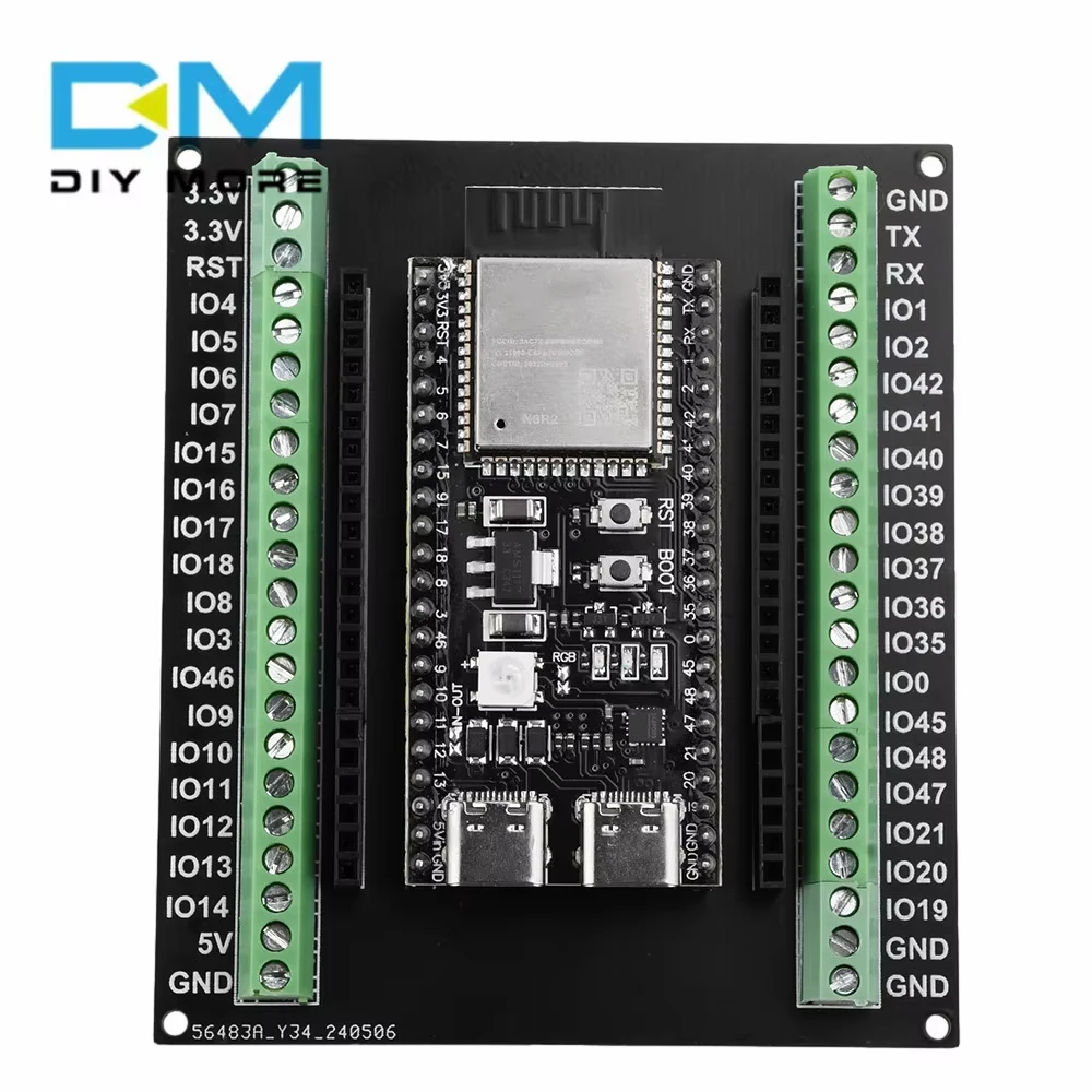 ESP32-S3 GPIO Core Development Board 1-N16R8 ESP32-S3-DevKitC-1 Expansion Board Development Module for N8R2/N16R8