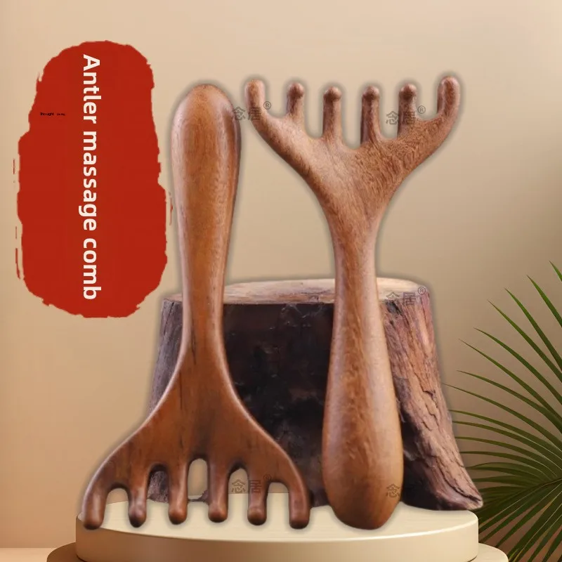 

Five Claw Head Massage Comb Natural Sandalwood Scalp Scraping Tool