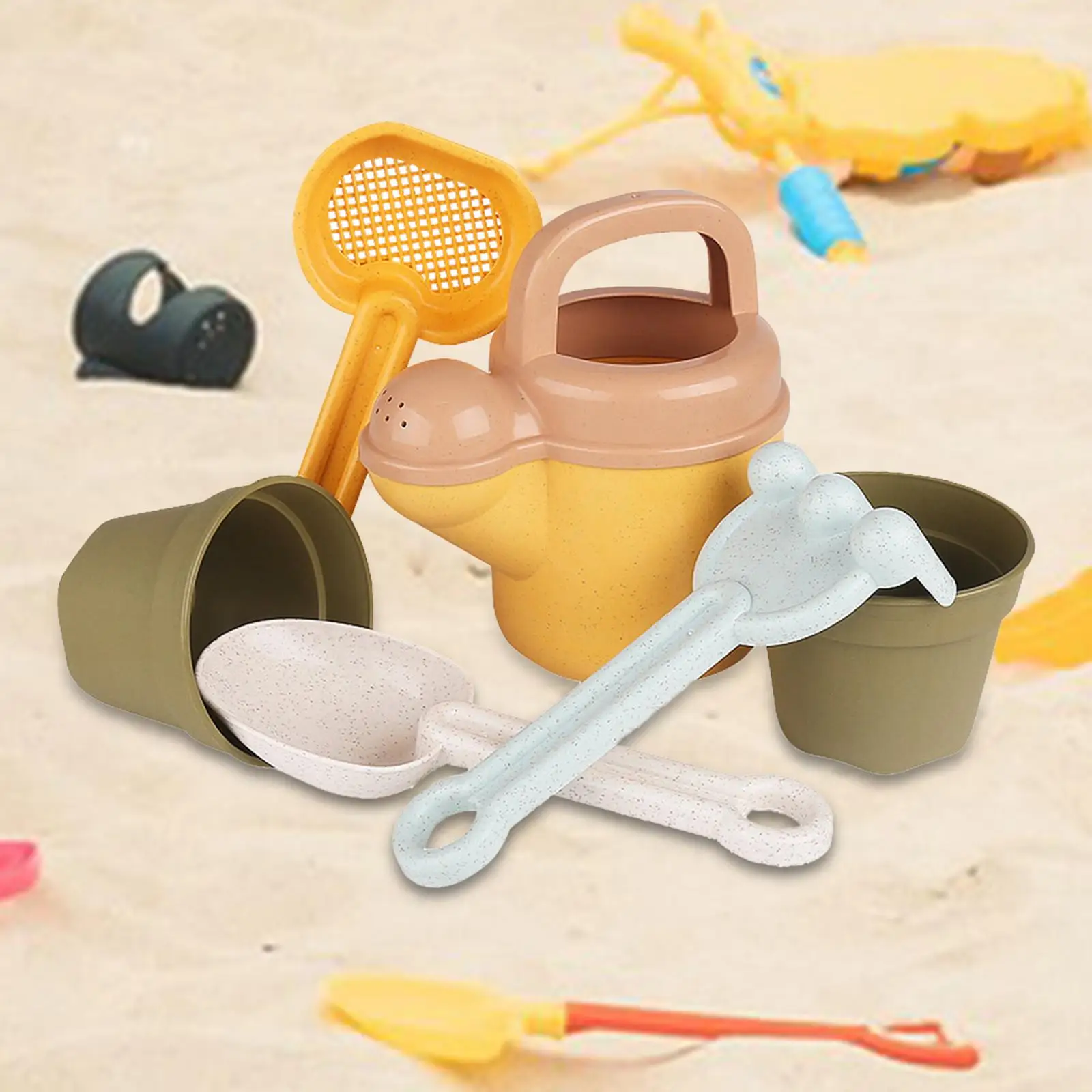 6-delig strandspeelgoed Leuk zandbakspeelgoed Zandspeelgoedset voor zomerfeest Kampeeruitrusting Reizen Outdoor-activiteiten Cadeaus voor kinderen