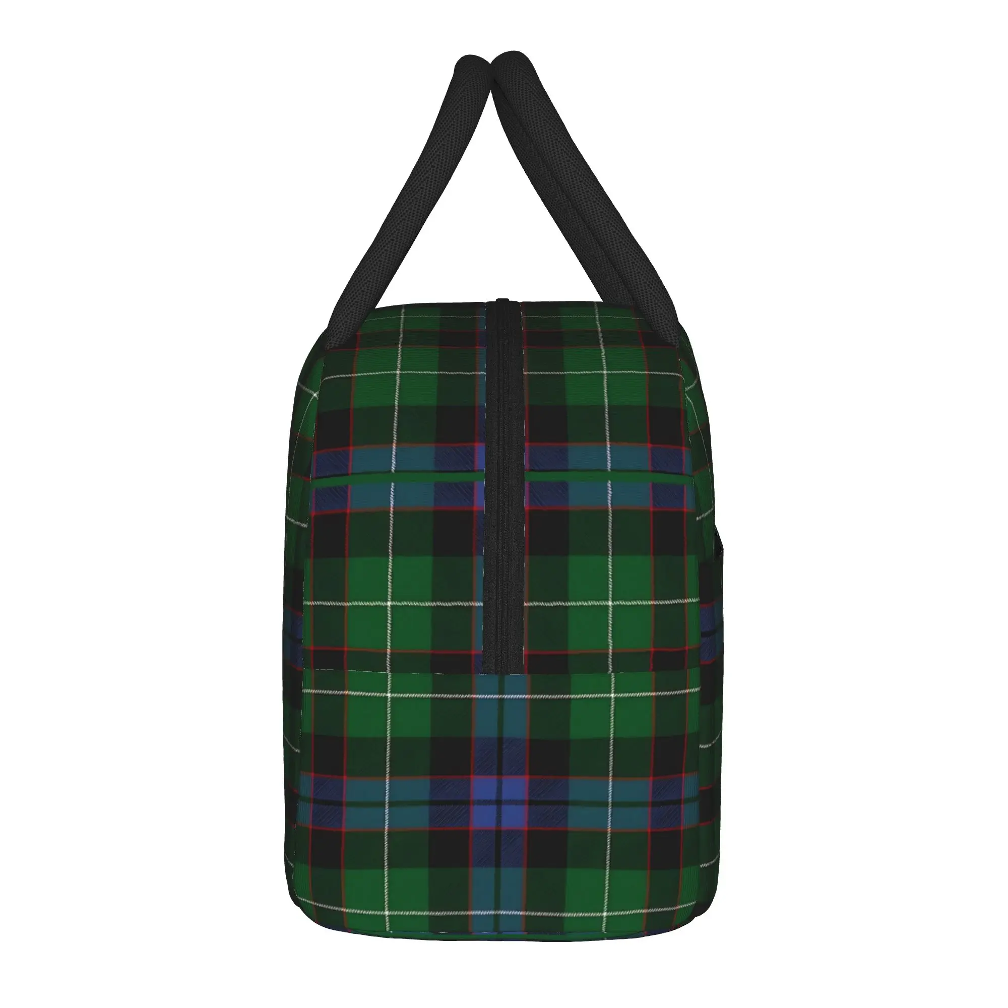 Green and Blue Tartan Plaid Tartan Insulated Lunch Bags High Capacity  Lunch Container Thermal Bag Tote Lunch Box College