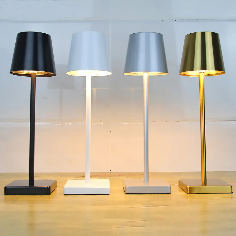 Dropshipping Modern Table Lamp Cordless Battery Operated Modern Decoration Table Lamp Restaurant USB Rechargeable LED Table Lamp