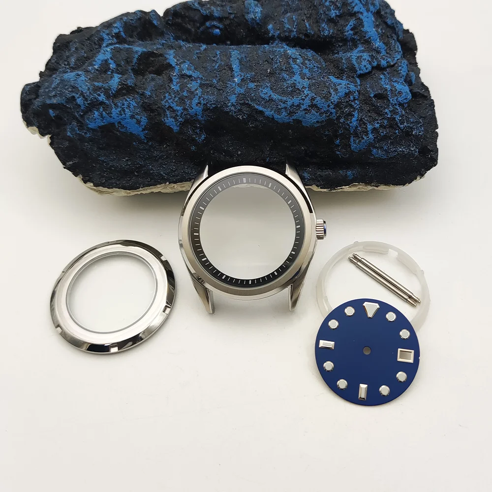 Relojes mecánicos para hombre, caja de 40MM, modificación de caja, caja NH35, movimiento mecánico automático, esferas estériles disponibles