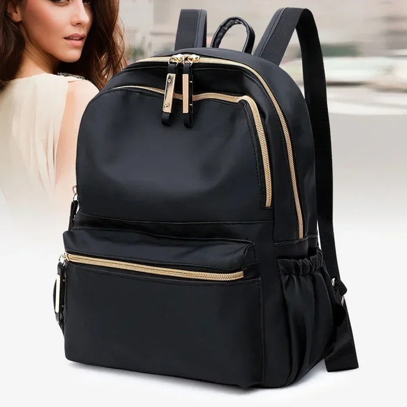 Classic Waterproof Large Capacity Trendy Backpack Lady College Laptop School Bag Cute Girl Travel Book Bag Daily Casual Backpack