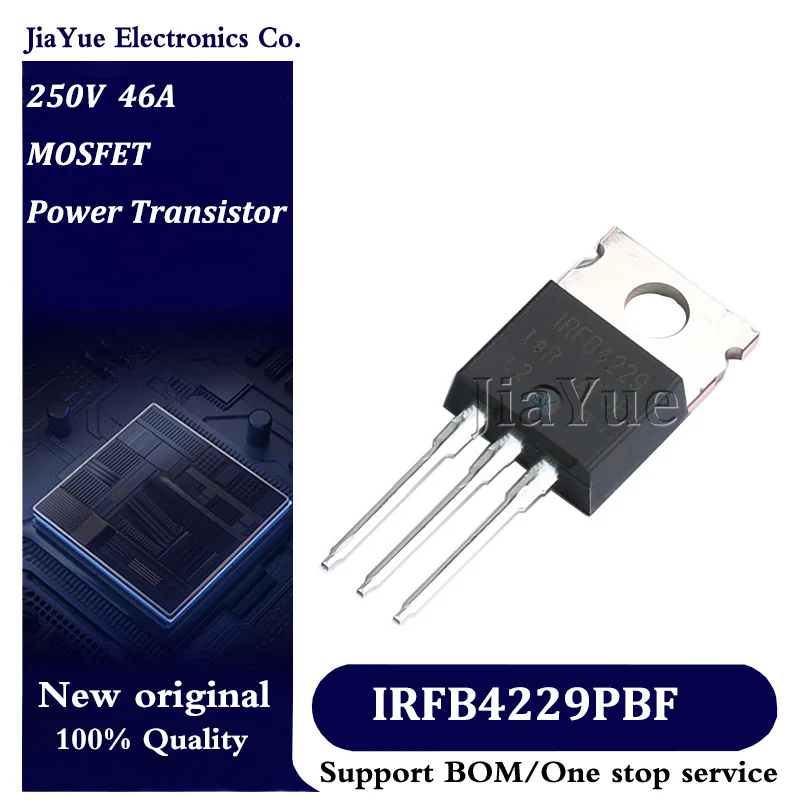 

5pcs/lot 100% New Original Chips IRFB4229PBF TO-220AB 300V 46A MOSFET Field effect tube Power Transistor IRFB4229PbF