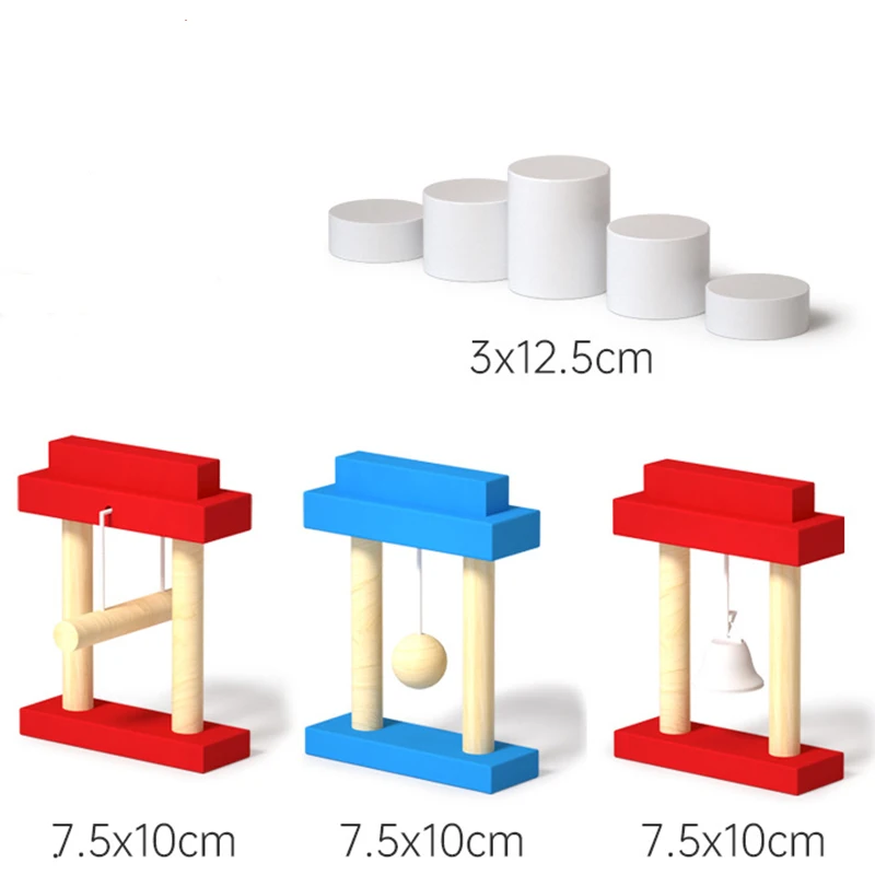 ไม้ที่มีสีสัน Domino Puzzle Building Blocks ของเล่นกลไก Institution อุปกรณ์เสริมออร์แกนบล็อก Dominoes เกมเด็กของขวัญ