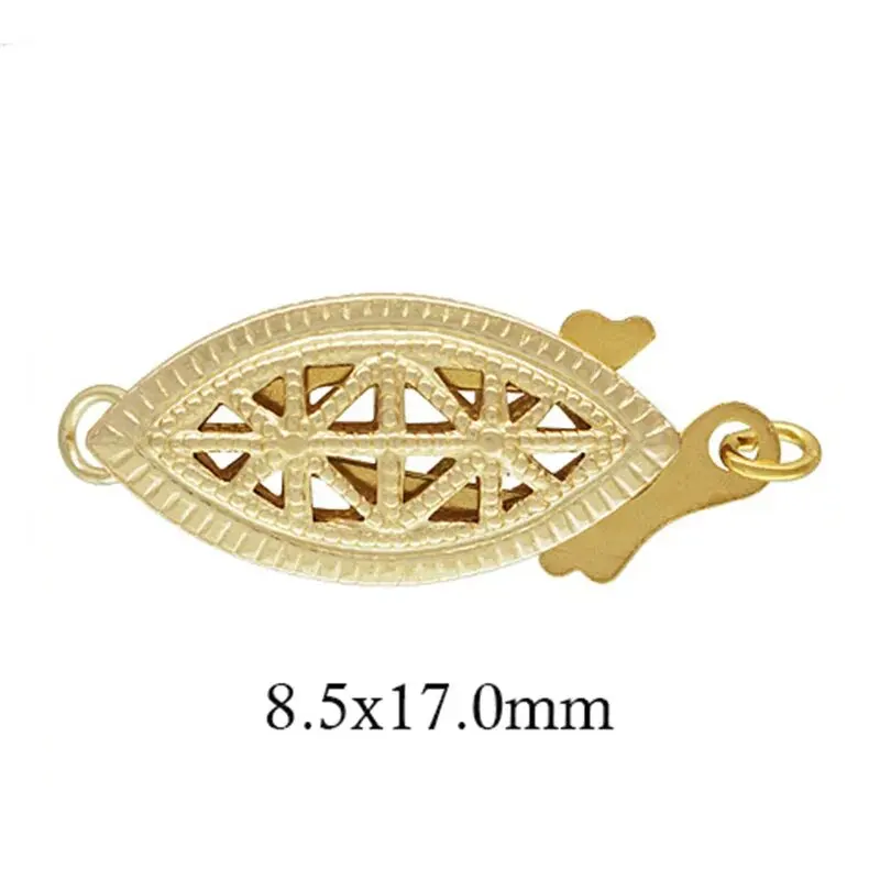 14K Gold gefüllter ovaler filigraner Perlenverschluss, Goldknopf, Schmuckzubehör, Zubehör für Armbänder, Halskettenherstellung – Detail 18