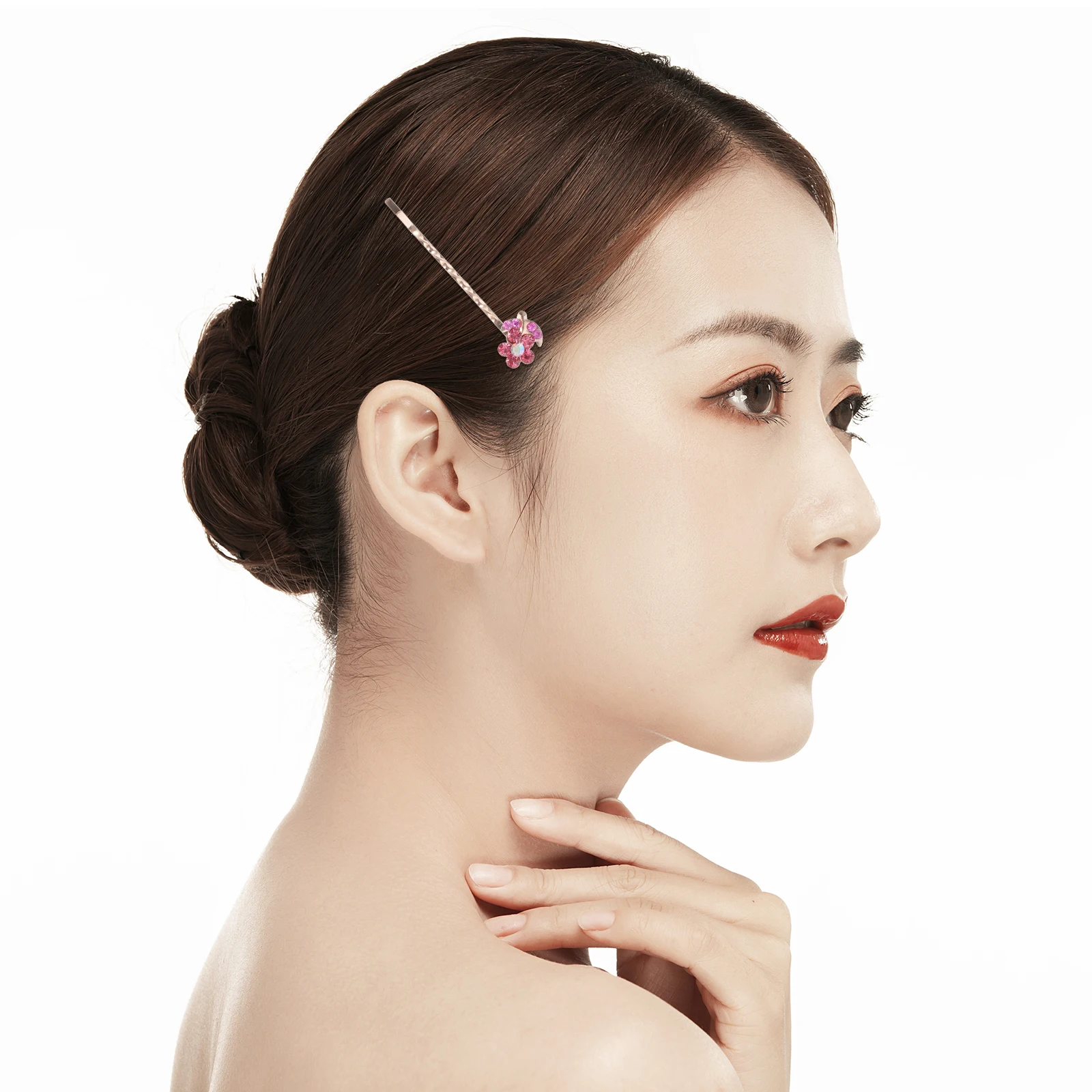 

19pcs Rhinestone Hair Clip Pearl Women Pin Alloy Hairpin Girl Flower Barrettes Stylish Fashion Clover Butterfly Wedding Party