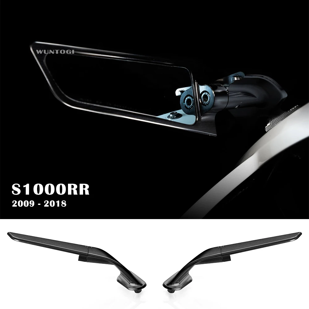 

Motorcycle Mirrors For BMW S1000RR 2009-2018 Stealth Mirrors Sports Winglets Mirror Kit Adjustable Mirrors Side Wing Mirrors