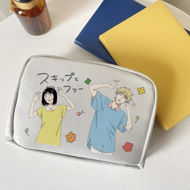 Anime Skip And Loafer Figure Stationery Bag Pencil Case A5 Size Kawaii Multilayer Large Capacity Student Gift For Girl