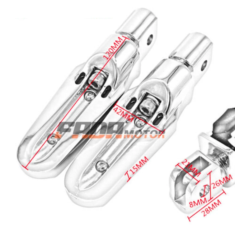 Front Foot Pegs Footrest for Suzuki Boulevard M50 Intruder M800 C50 M109R Intruder M1800R VZR1800 M90 Volusia VL800 2001+ (097)