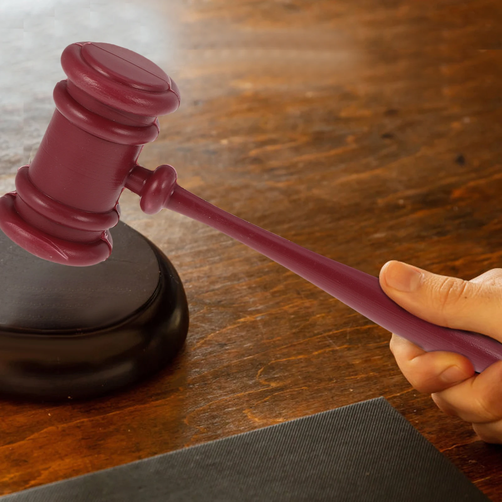 

Halloween Judge Hammer Props Plastic Gavel Lawyer Product Compact Lightweight Novelty Accessory for Party School Plays Storage