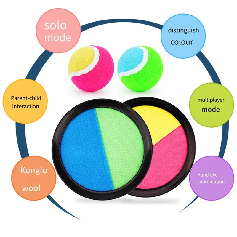 ABMF-Ball และเกมจับ,เด็กโยนเกมชายหญิง,จับลูกบอลชุด 2 Paddles สําหรับชายหาดกลางแจ้งอีสเตอร์ของขวัญวันเกิด