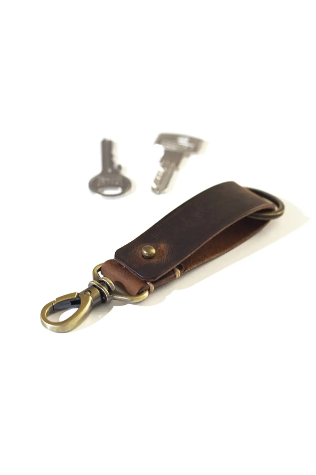 

Leather Keychain Camel Color Keychain Fashion Design Products Home Car Office Keychains Leather Sturdy Keychains Gift Products