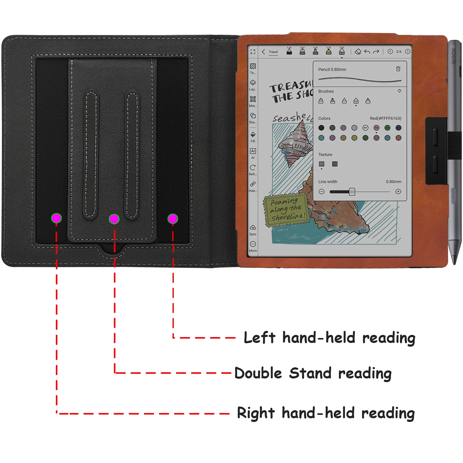 Double Stand Case for 7'' Onyx Boox Go 7 /Boox Go Color 7 (Gen II
