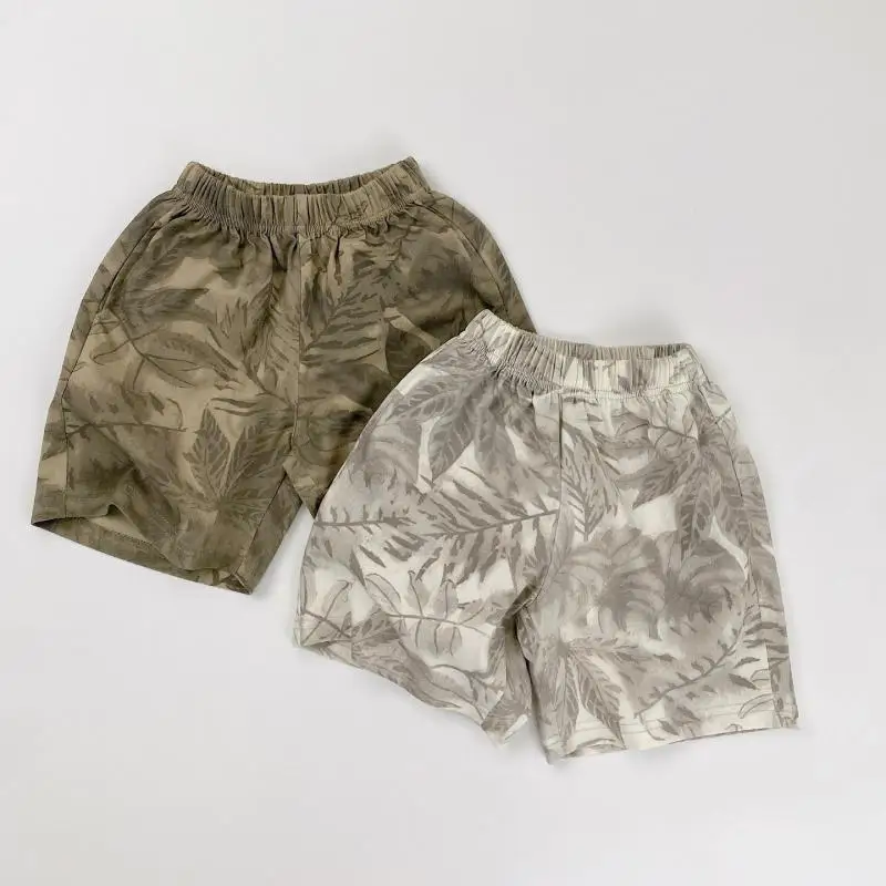 

2026 Summer New Children Loose Shorts Cotton Boys Fashion Print Five Point Pants Baby Girls Casual Shorts Kids Toddler Clothes