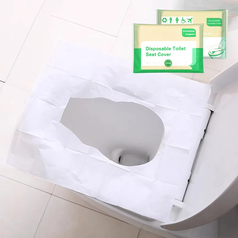 Disposable Flushing Dissolve Toilet Seat Cover Portable Travel Camping Hotel Degradable Toilet Accessories