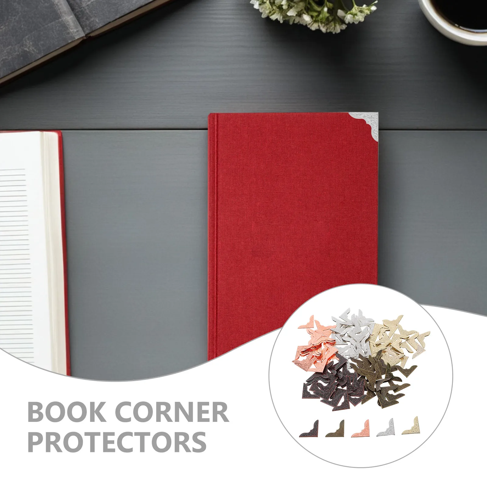 

200 шт. винтажных металлических уголков для скрапбукинга, защитные уголки для фотоальбомов, памятных книг, журналов, декоративные железные уголки для альбомов