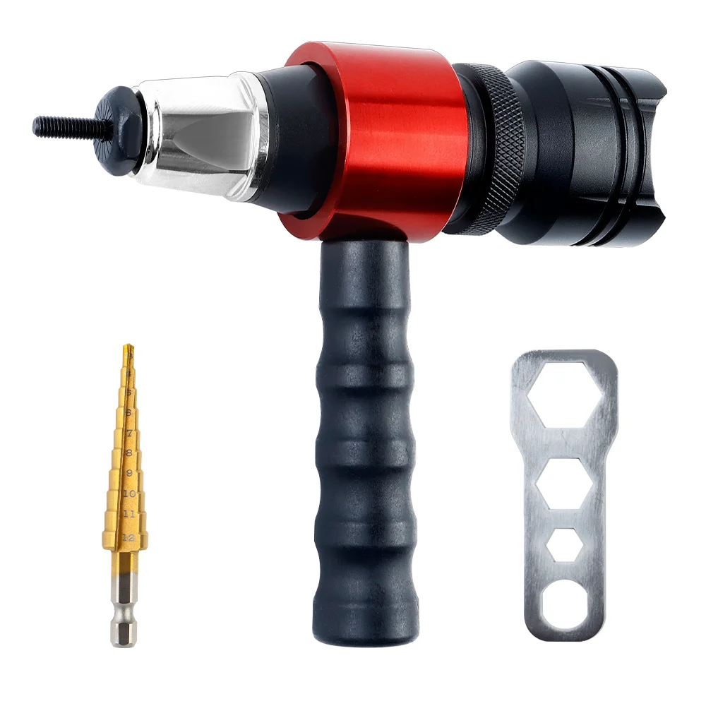 Wear Resistant Electric Rivet Nut Converter Insertion Fast Riveting Highly Accurate Stable M3-M10 Mandrel for DIY/Home/Carpentry
