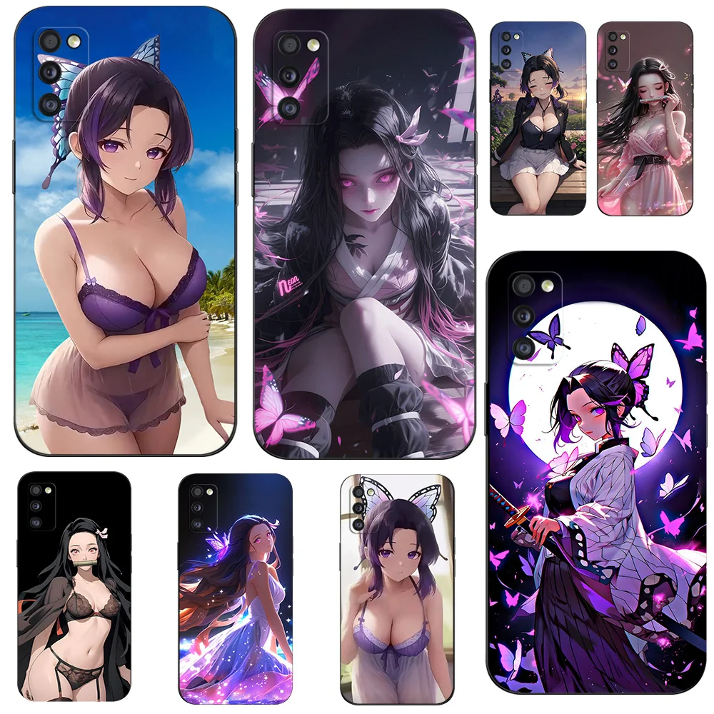 For Samsung Galaxy A41 Case Silicon Phone Cover For Samsung A41 GalaxyA41 A 41 A415  black tpu case Demon Slayer NezukoBikini