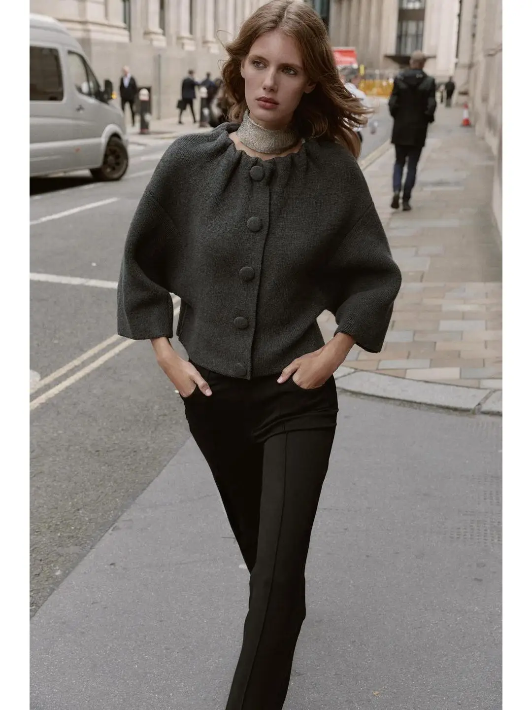 

Женское круглое пальто Pilot Sle Jaet с запахом на пуговицах, осенняя верхняя одежда Faion Ele, прямое пальто ort