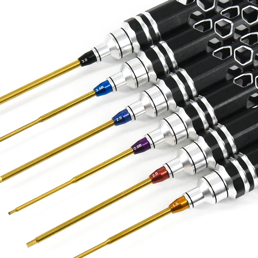 Aluminum Tool Tip Hex/Ball Collar set 1.5/2.0/2.0B/2.5/2.5B/3.0 6pcs/set Hobby Details