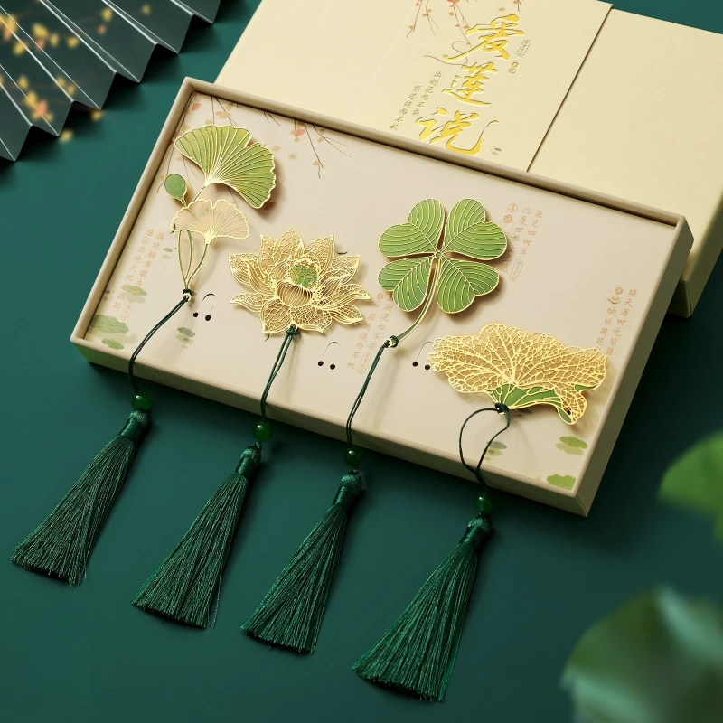 Custom Metal Bookmarks with Classical Chinese Style, Customizable Gifts for Female Teachers, Meaningful Souvenirs