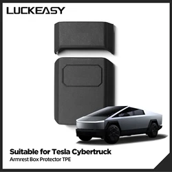 For Tesla Cybertruck 2024 2025 Armrest Box Protective Cover Central Control Armrest TPE Protector Mat Car Interior Accessories