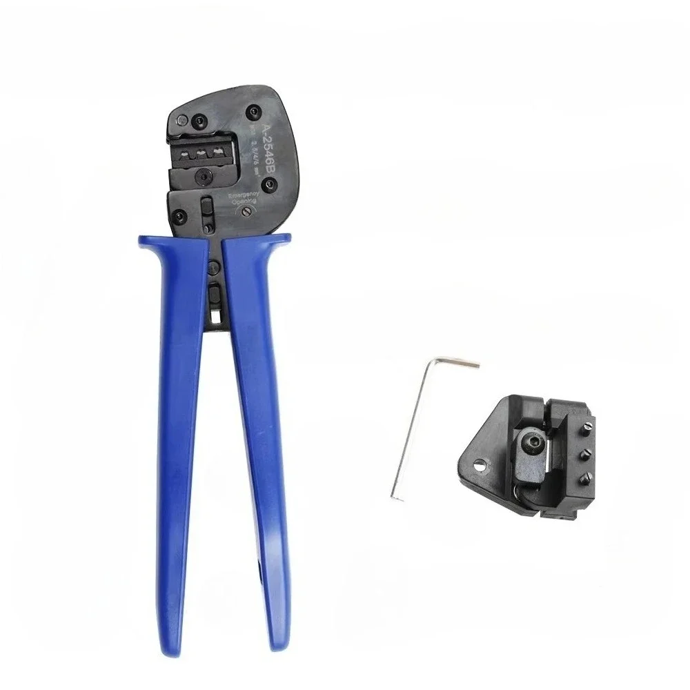 2.5 6 square millimeters photovoltaic solar cable connector with manual wire crimping clamp ratchet solar crimping tool