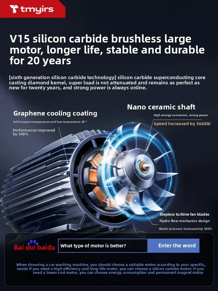 무선 자동차 세탁기 고압 물총 가정용 리튬 배터리 구동 슈퍼 강력한 청소 부스터 펌프