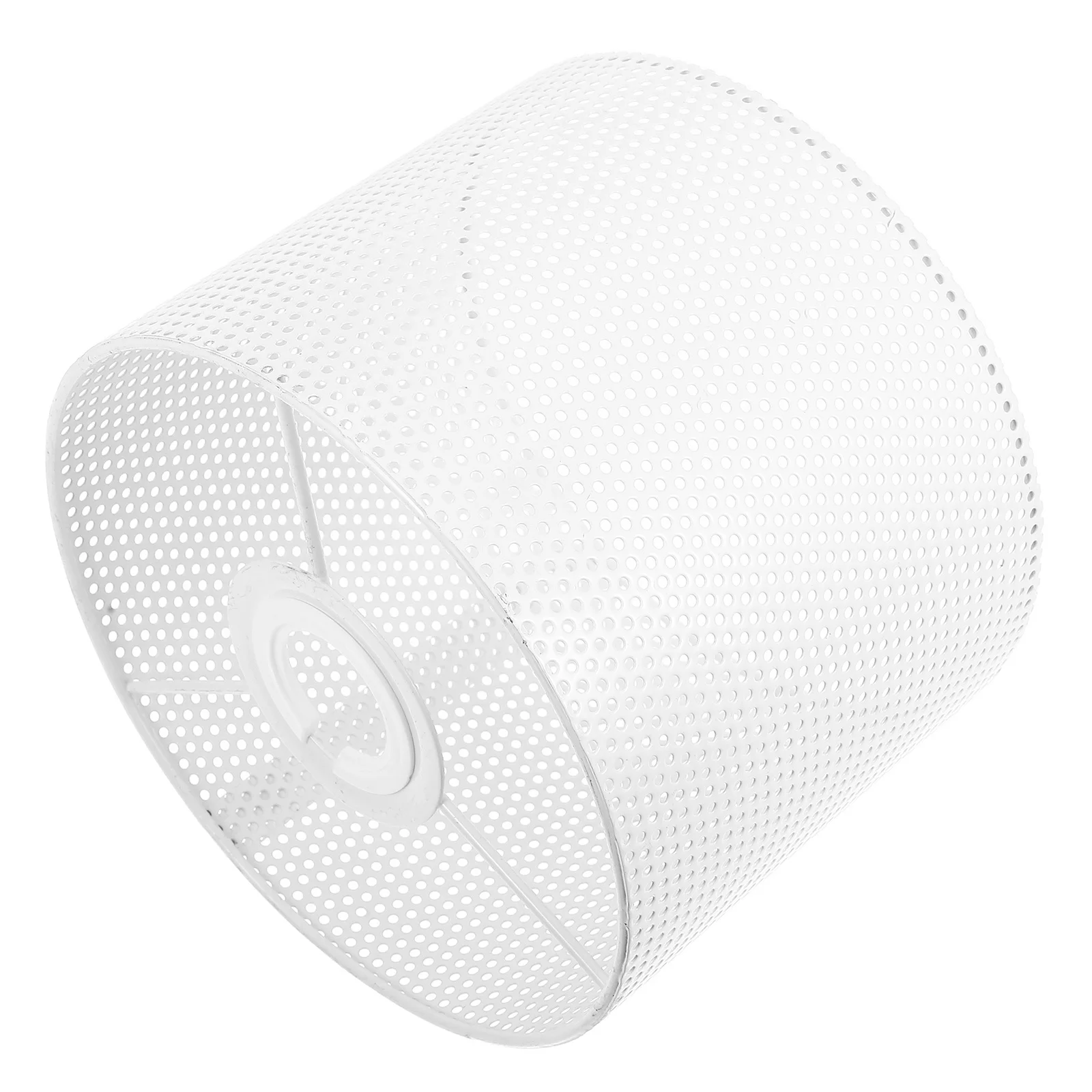 

Elegant Metal Lampshade White Hollow Out Cover Drum Design For Table Floor Lamp Chandelier Pendant Ceiling
