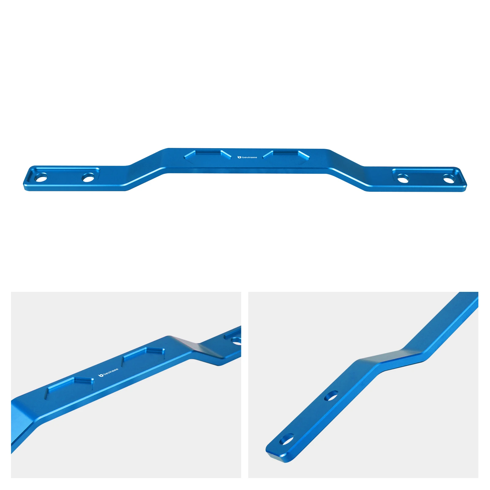BEVINSEE Ersatz 5Q0802128, Aluminium-Hecktunnelstrebe für Audi A3 8V/8Y Q2, für VW Golf 7/8, für Passat B8, für Seat Leon 5F – Detail 3