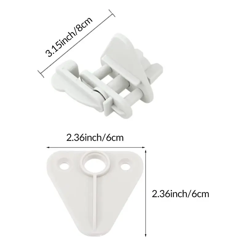 

L79A 2Pcs Marine Pontoon Boat Replacement Door Latches,For Square Frames 1-1.25 Inch,For Left or Right Hinge Gate