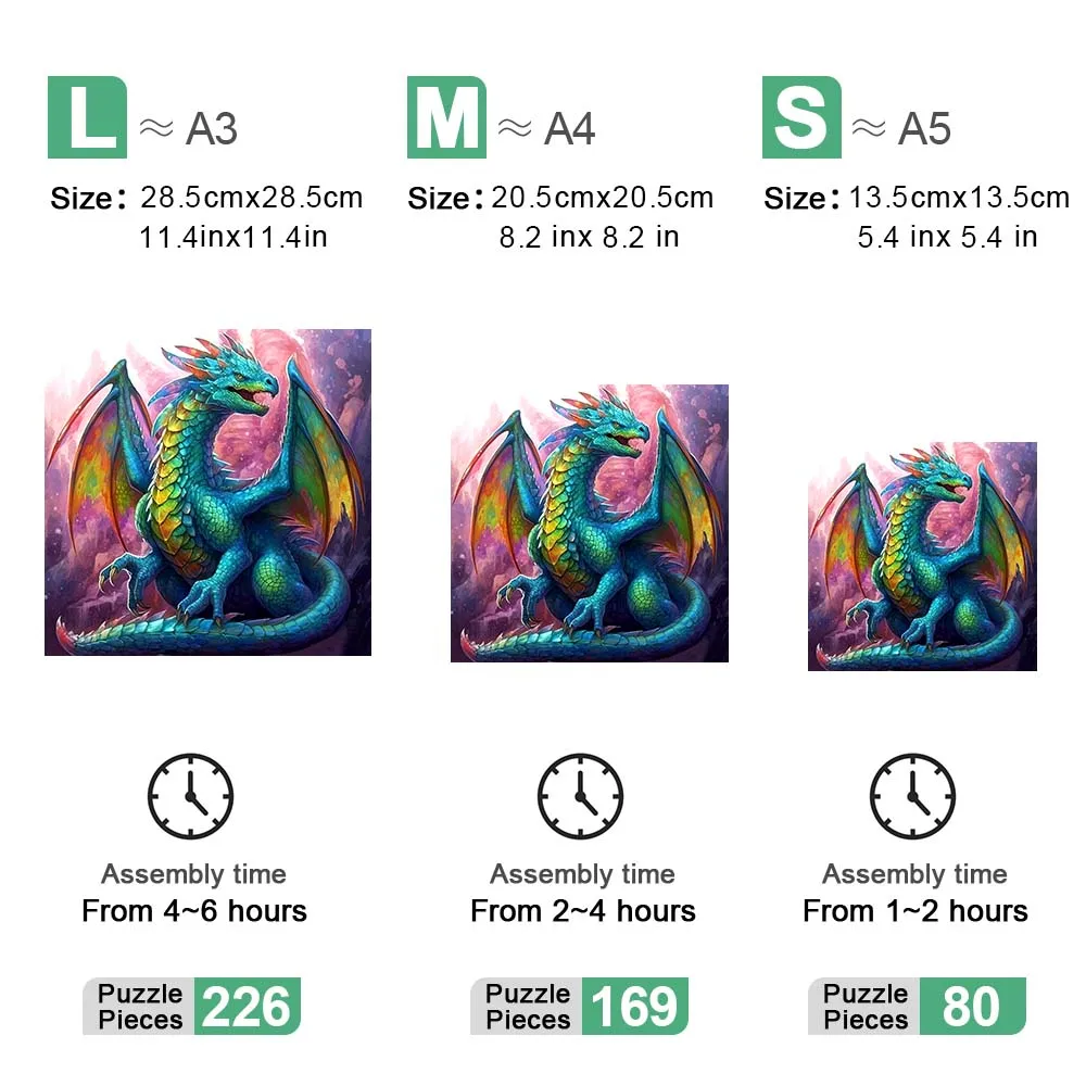 Feilong-rompecabezas de madera 3D personalizado, regalo para adultos y niños, educación, juego de juguetes para niños