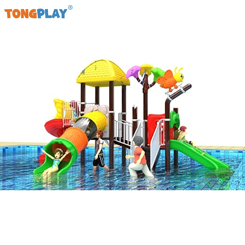 Tong Play Fabriek Hot Selling Outdoor Kids Game Pool Plastic Glijbaan Prijs Water Themapark