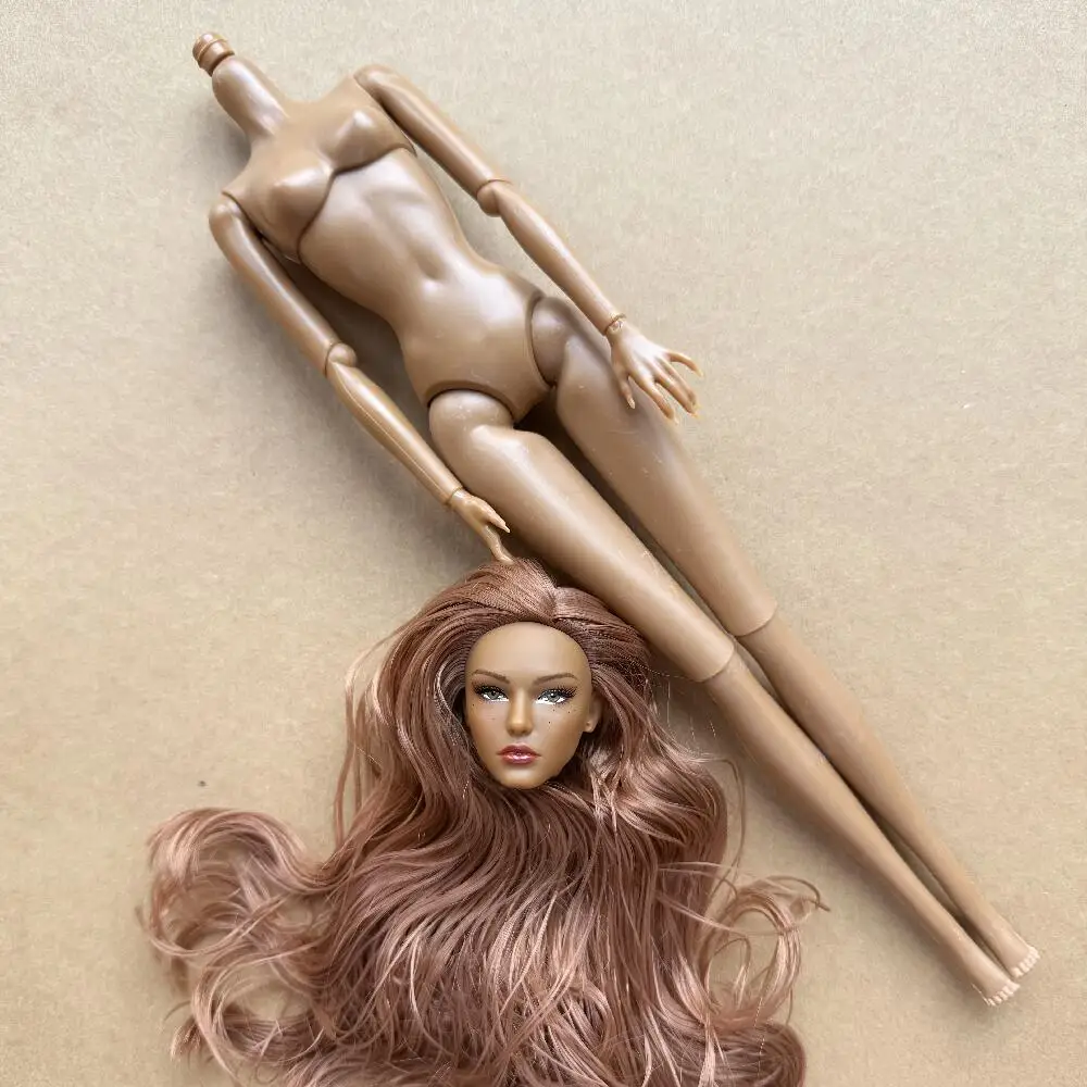 1/6 Maßstab Super-Modell-Puppe mit Gelenken, Beweglichem Körper, Weißer, Beiger, Braunem Hautton, Weibliche Modepuppe zum Spielen und Verschenken – Detail 13