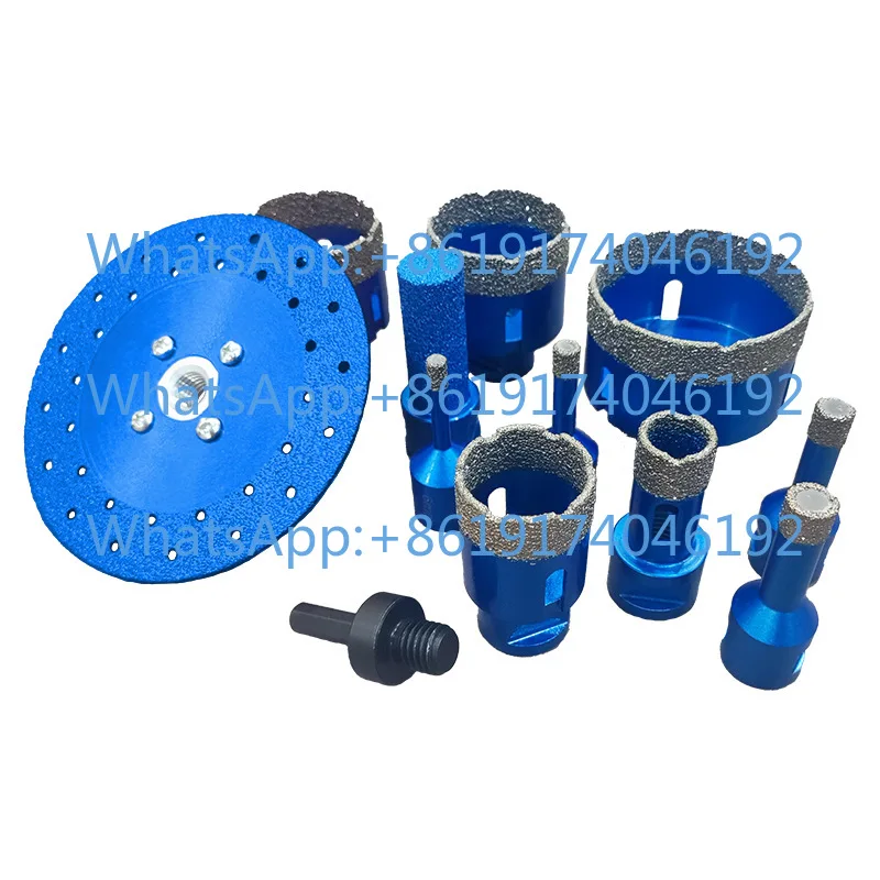 

M14 brazed 12pc marble diamond hole opener wire port