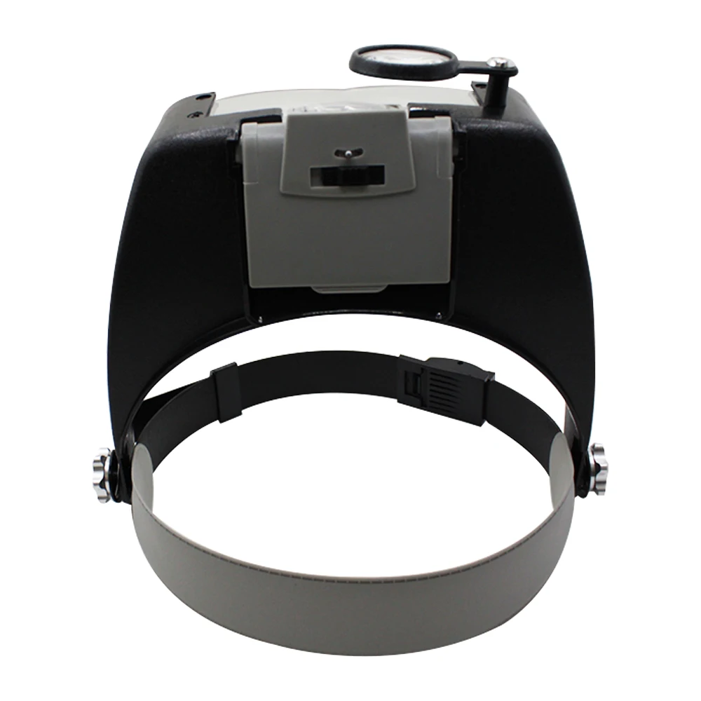 AG 10X Magnifying Headband Glasses LED Illuminated Loupe Adjustable Size Reading Optivisor for Close-Up Work