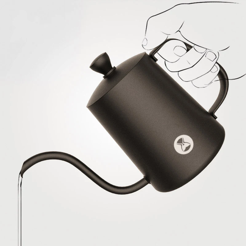 

TIMEMORE кофейник чайник Fish03 бой чайник эргономичный чайник из нержавеющей стали для чая и молока для кухни, дома, путешествий, офиса