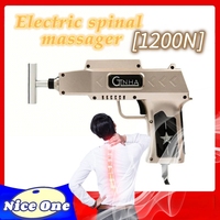 Electric Spine Massager 1200N Electric Chiropractic Adjusting Tool Adjuster 24-Level Cervical Spinal Correction Gun Body Relax