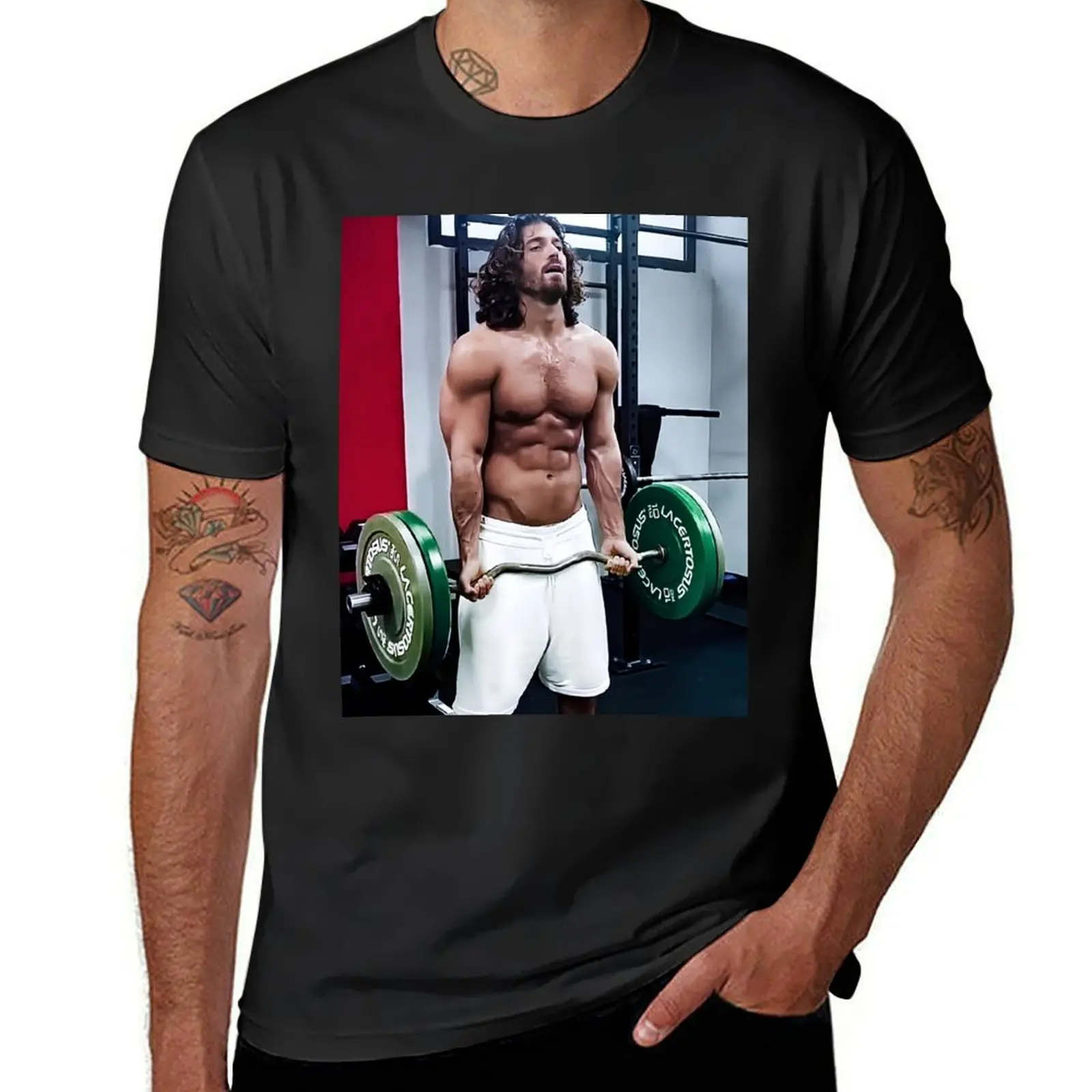 Can yaman gym T-Shirt tops anime quick-drying boys whites men clothes