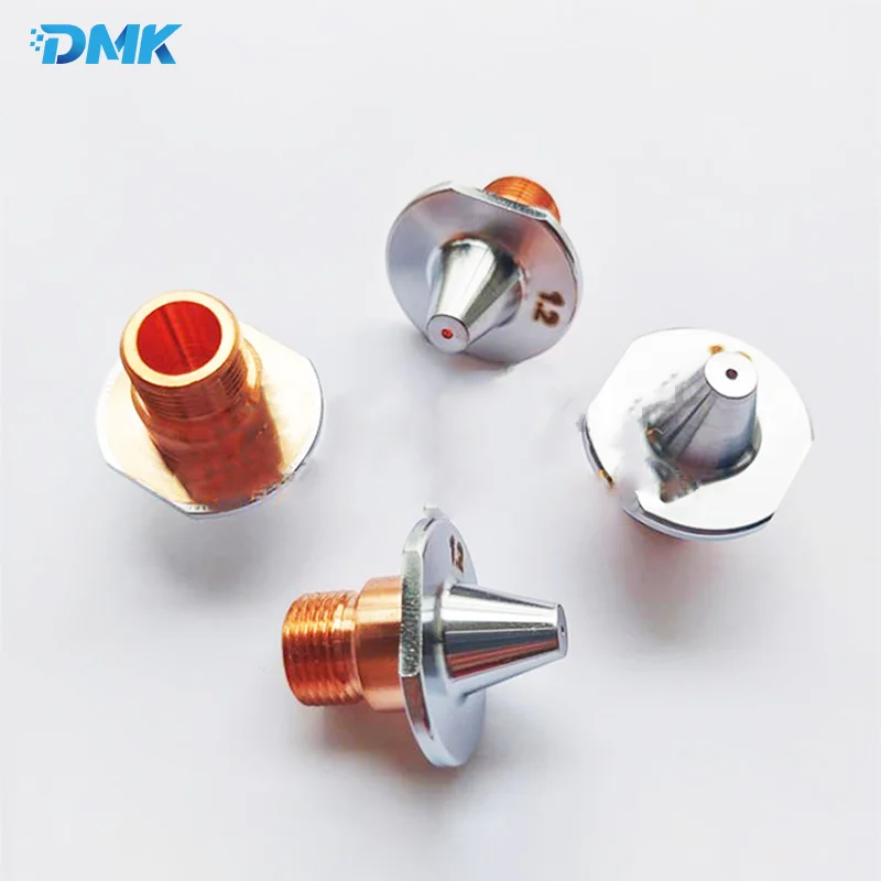 MAZAK Laser Cutting Nozzle 3D Chrome Plating Nozzles Fiber Laser Cutter Machine Accessories Copper Nozzle D25 H28 1.2/1.5/2.0mm