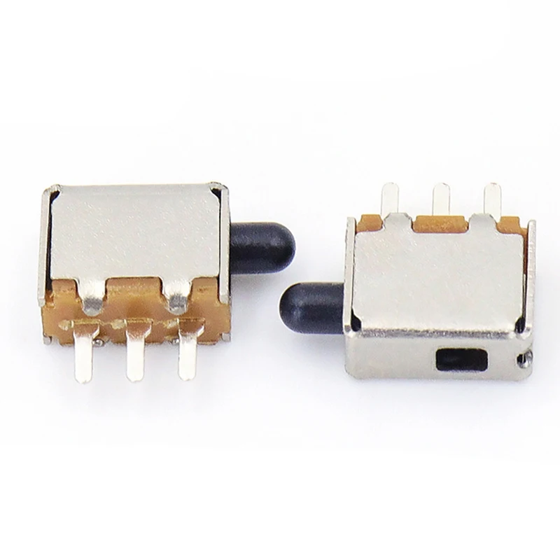 100PCS PS-12D33G5 Unlocking Spring Direct Key Switch Side Press 3 Pins to Push Small Key Switch 90 Degree Reset Switch