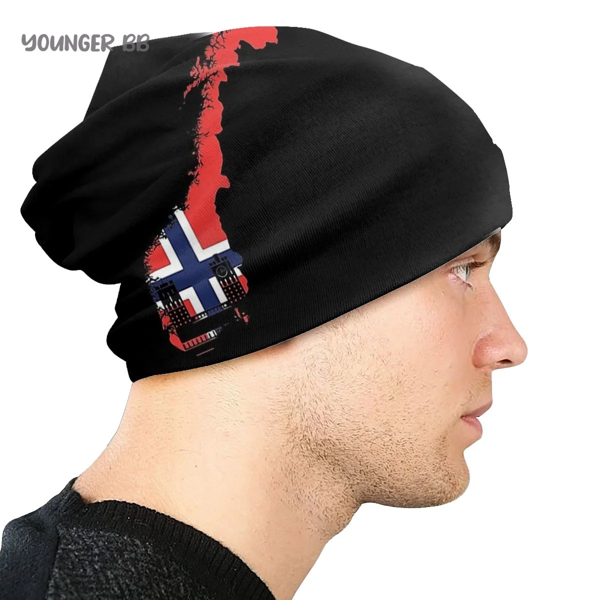 Norway Flag Caps Vintage Street Skullies Beanies Hat Adult Men\'s Knit Hat Men Women Female Winter Warm Elastic Bonnet Knit Hat