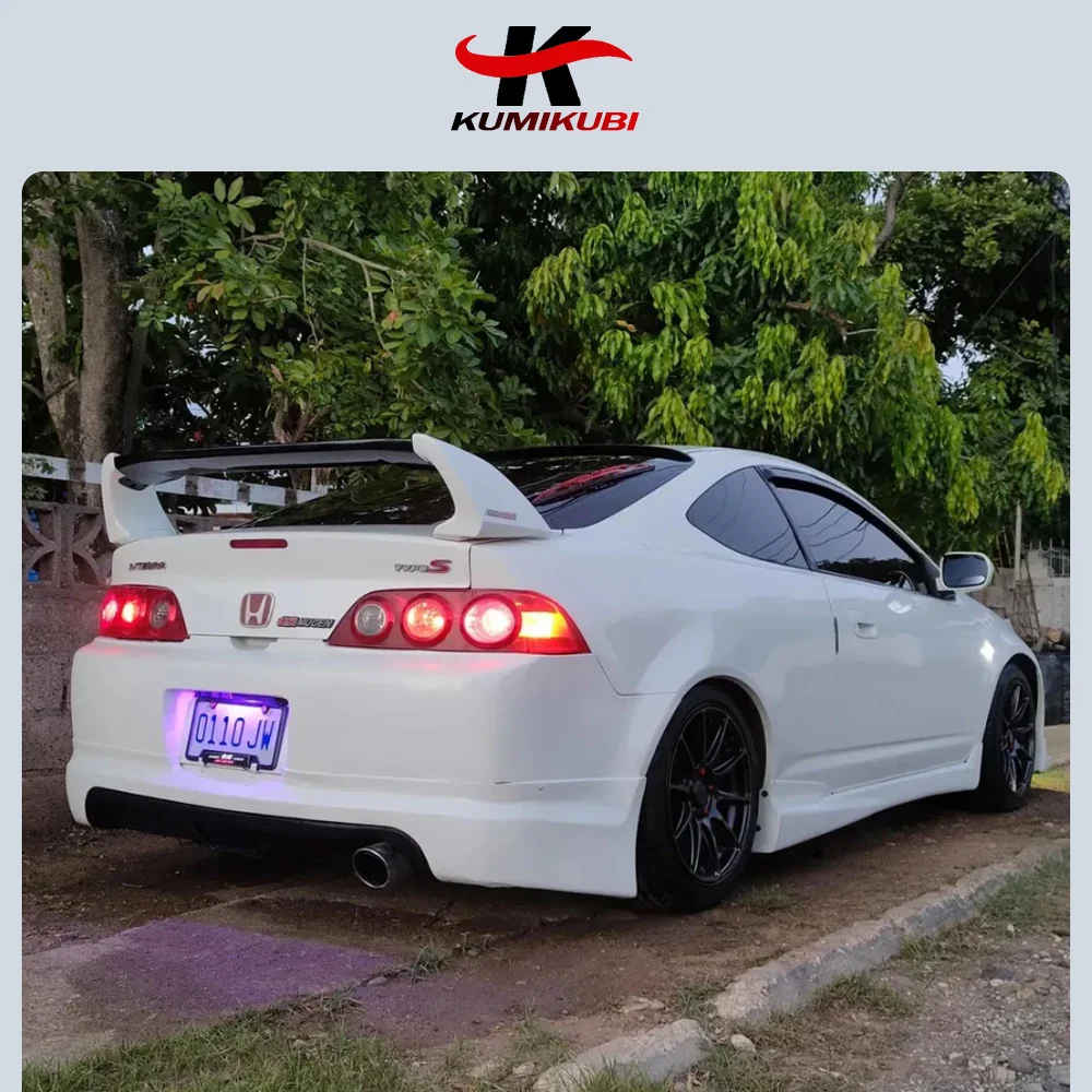For Honda INTEGRA ACURA RSX DC5 2002-2006 ABS FD2 Spoiler Three Parts Acura Car Trunk Boot Cover Rear Wing 2003 2004 2005