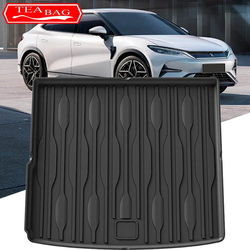 

For BYD Song L 2023-2024 Car Rear Trunk Liner Cargo Boot TPE Trunk Mat Floor Tray Mud Kick Carpet Foot Mat Auto Accessories