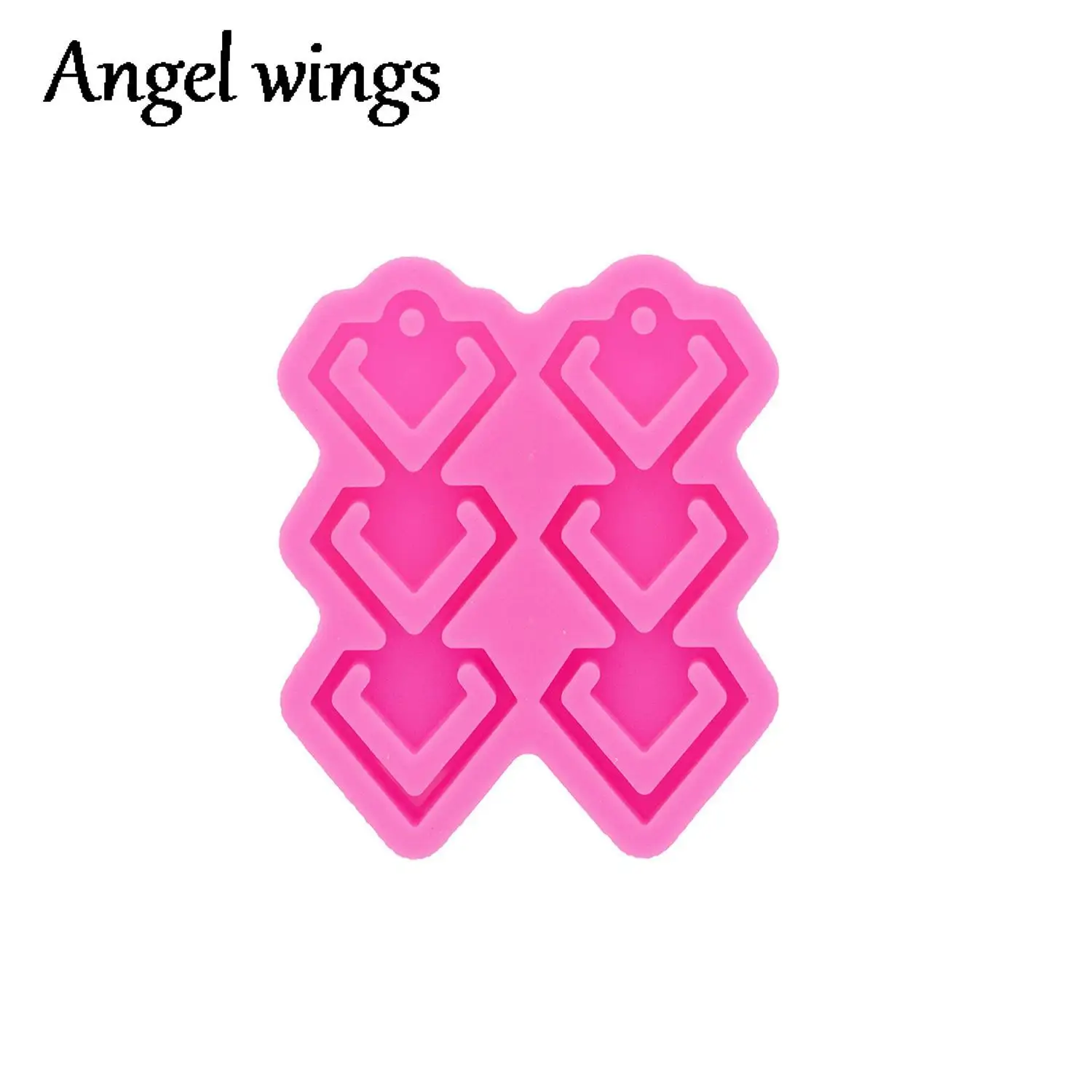 DY1075 Glossy Horseshoe/Heart/Kunai Knife Earrings Silicone Molds, Make Crafts with Epoxy DIY Handmade charms Resin art Mold